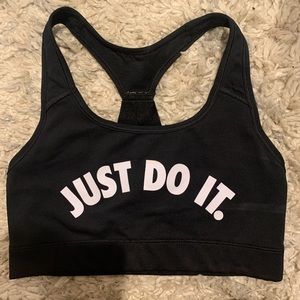 nike “just do it” sports bra